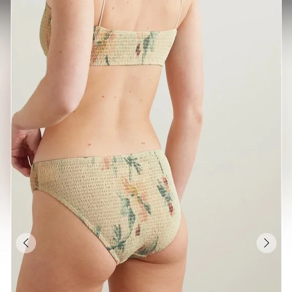 Toteme Tan and Green Botanical Bikini - Picture 2 of 8